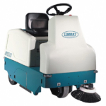 Ride On Sweeper, Battery-Operated, 24 V, 30 in Cleaning Path Width, 3 cu ft Hopper Capacity